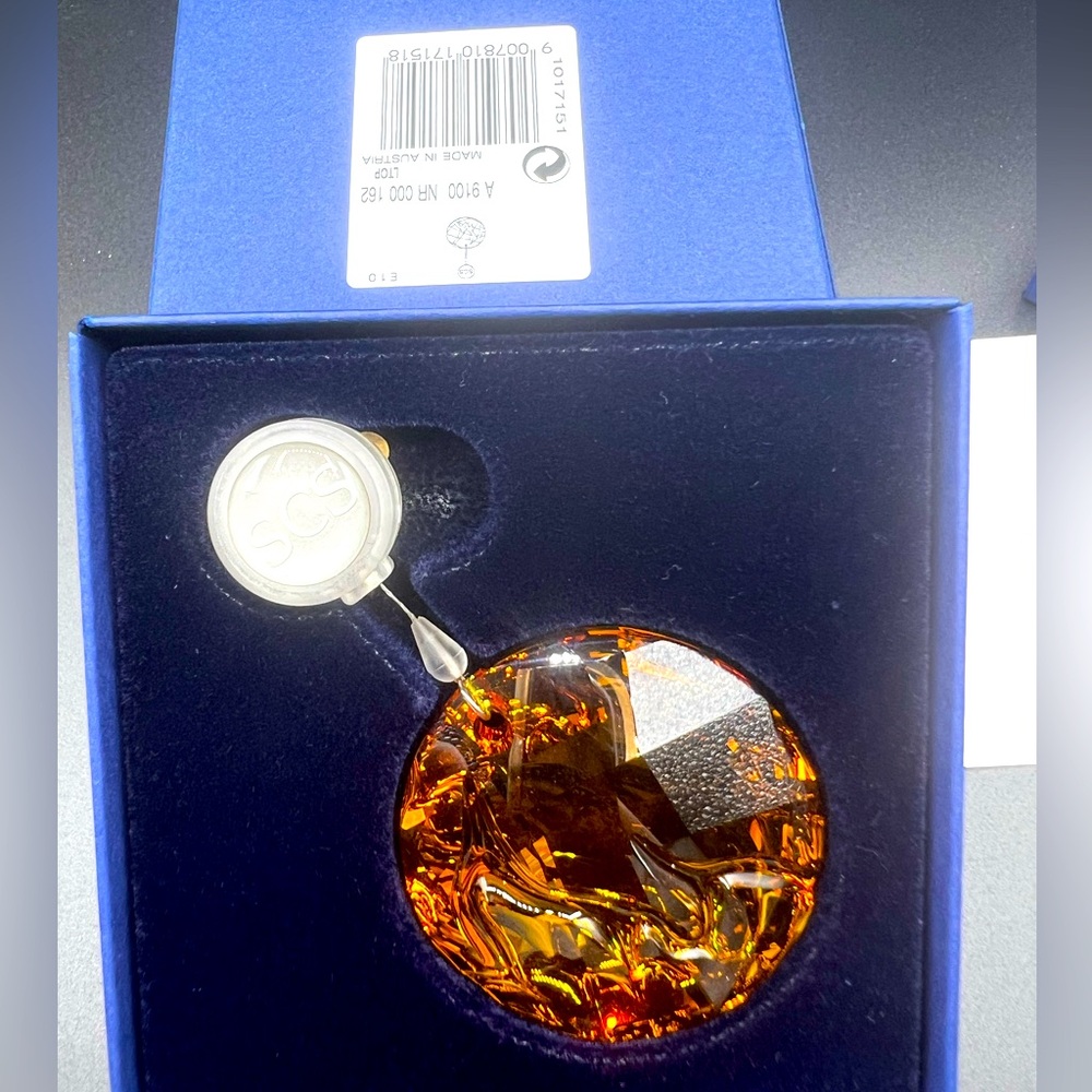 Swarovski Crystal 2010 Fire Orange Sun Catcher #1017151